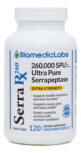 Serra Rx 260,000 Su's (120 Capsules) By Biomedic Labs Rx