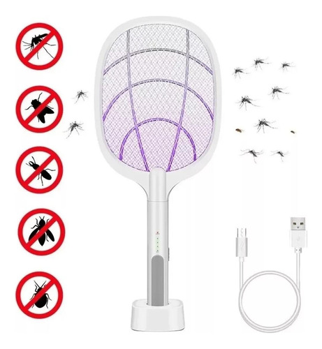 .raqueta Matamoscas Eléctrica Usb.