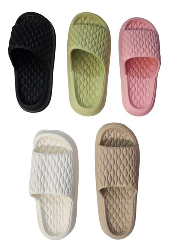 Chancletas / Zapatillas De Baño Con Plataforma Gruesa Modelo