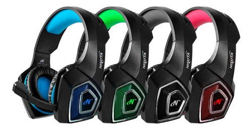 Auriculares gamer Nisuta NSAUG350 negro