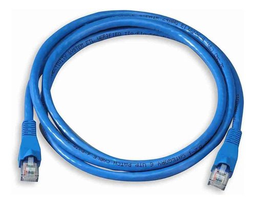 Patch Cord Cat6 1mt 100% Cobre Certificado