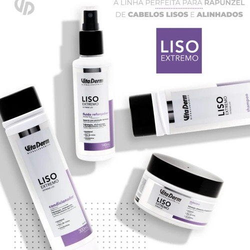 Kit Shampoo E Condicionador Liso Extremo Vita Derm