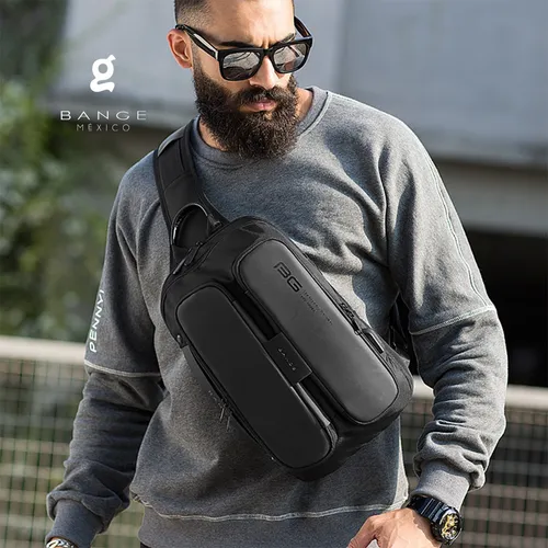 Mochila Bange Antirrobo Bandolera Impermeable iPad Crosbody
