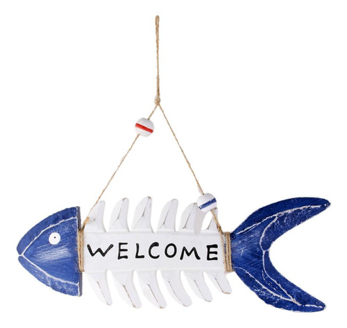 Adorno Colgante De Bienvenidos De Pescado Decoración Para