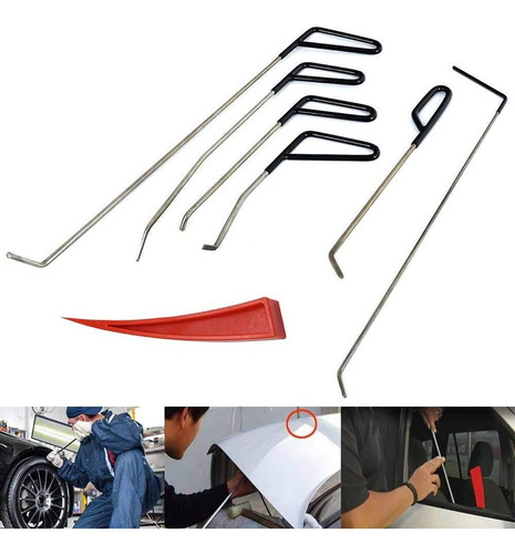  Rods Hand Tools Dent Repair Kit Paintless Dent Removal...