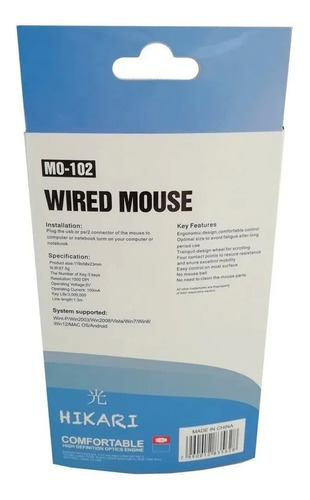 Imagen 4 de 10 de Mouse Optico Usb Cable Scroll Luz Pc Notebook Envíos Gtía.