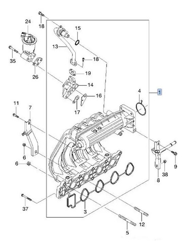Multiple Admision Para Matiz 1.0l 2004 A 2005 T. Manual