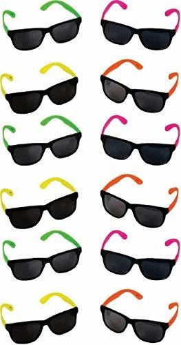 Rhode Island Novedad ******* Neon 80's Style Gafas De Sol Pa