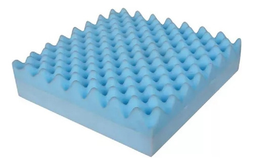 Almofada Caixa De Ovo Conforto Perfilado Pop Perfetto Cor Azul