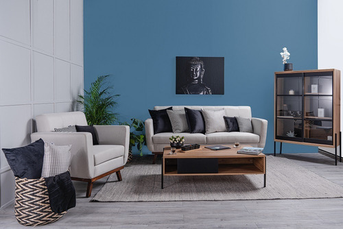 Sofa Chris Gris Claro Këssa Muebles