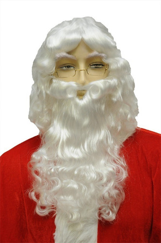  Peluca Barba Y Bigote Santa Claus Clos Disfraz Navidad E