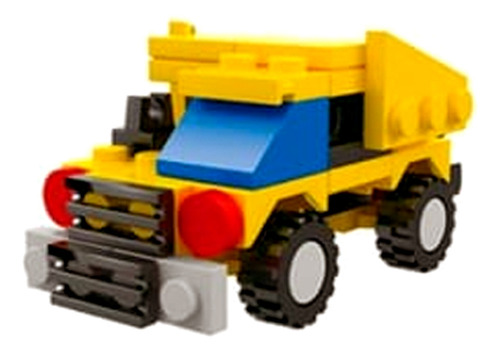 Brinquedo Bloco Montar 2em1 Carro F1 Kart Caminhão Guerra Versão Do Personagem Vermelho