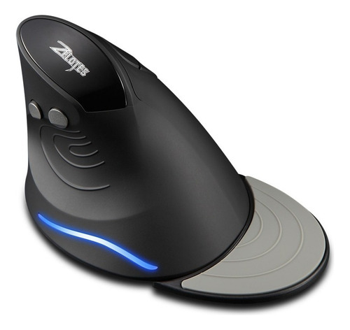 Zx^ Mouse Gamer Vertical Sem Fio Zelotes F-17 Preto