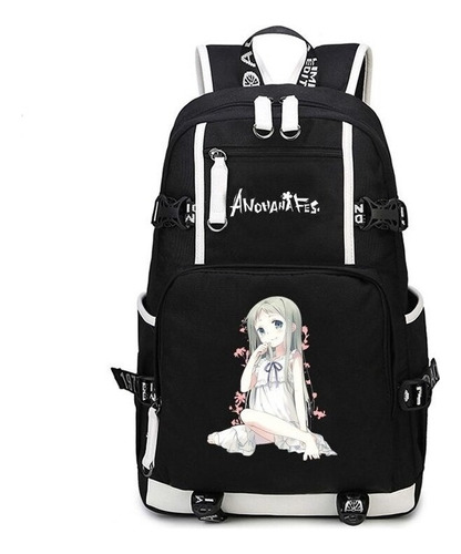 Mochila Grande De Dibujos Animados De Anime Anohana Honma Me