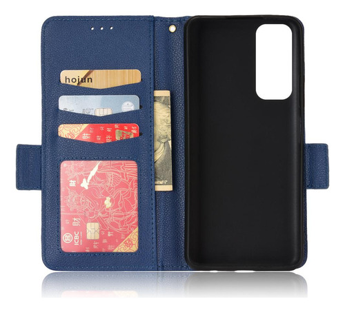 Funda For Huawei Y7a Cartera Magnética Hebilla Lateral De