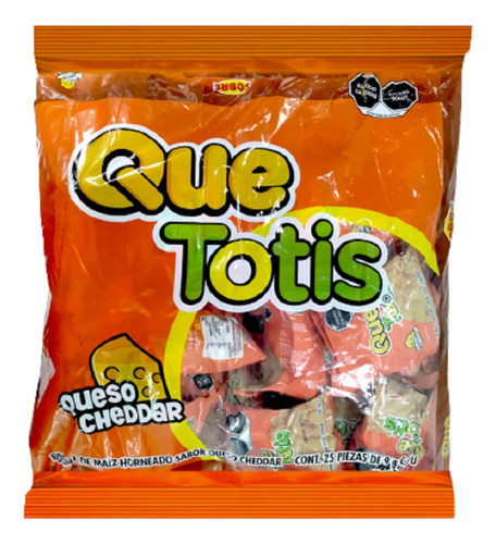 Chetos Que Totis Cheddar 25piezas Quetotis Botanas Frituras