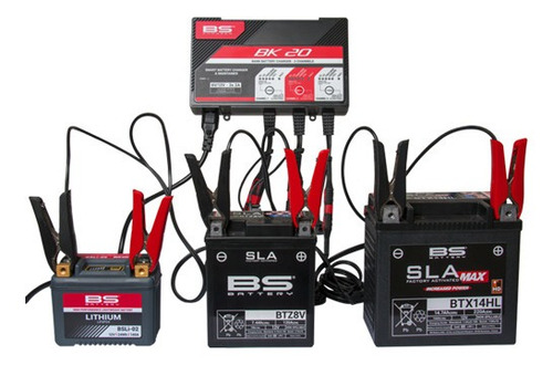 Imagen 4 de 9 de Cargador De Batería Inteligente Para Moto Bs Bk-20 6v/12v