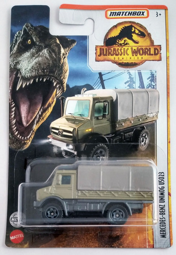 Matchbox Jurassic World Mercedes Benz Unimog E:1/64 Mide 7cm