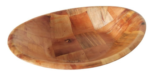 Gamela (bandeja) De Madeira Bamboo Oval 30,5x22,5cm 