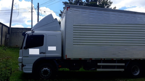 Mb Mercedes Atego 2425 2012 Leito Com Baú De 8,70