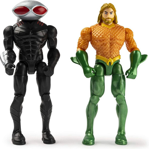 Aquaman Vs Black Manta Dc Universe Spin Master 10 Cm +3 Años