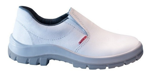 Zapato Premium Elastico Pu Bid Puntera Acero Blanco N°37