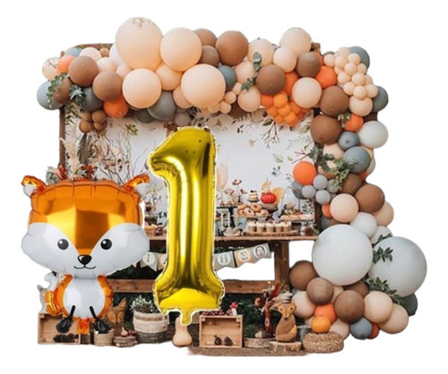 Pack De Globos Animales Del Bosque X 54 Unidades 