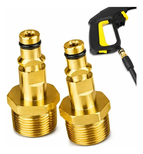 Adaptador M22 De 14mm A Conector Rápido 1/4" Para Karcher – Repuesto Para Pistola Y Manguera De Lavadora A Presión