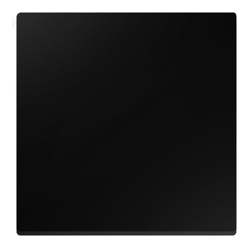 Tampo De Mesa Mdf Preto Quadrado 80cm X 15mm