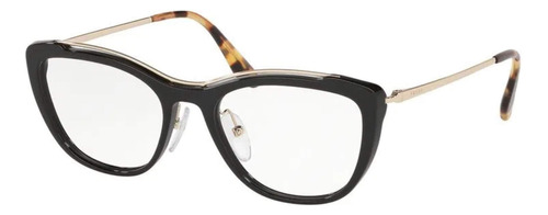 Gafas Prada Prada 0pr04vv 1ab1o153 Black Cat Eye Para Mujer