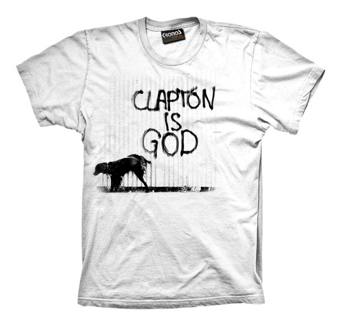 Remera Eric Clapton Rock Blues Retro Clapton Is God Guitarra