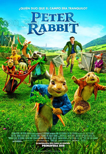 Pósters Película Peter Rabbit - 2018 - 42x30cm..