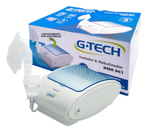 Inalador Nebulizador Compressor Desk Dc1 G-tech 110v/220v