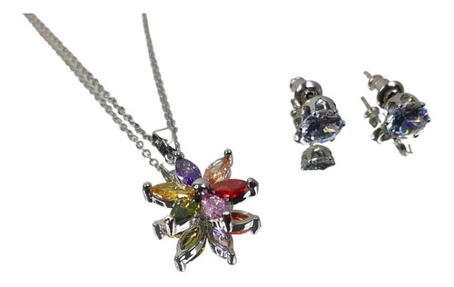 Juego De Cadena Y Aretes 10