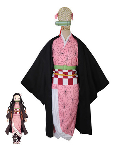 Cosplay De Kamado Nezuko Disfraz Para Niños