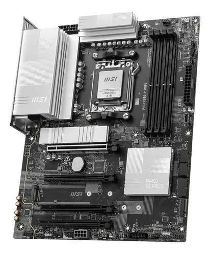 Placa-mãe Msi Pro B850m-p Wifi, Matx, Ddr5, Am5 Preta Cor Preto