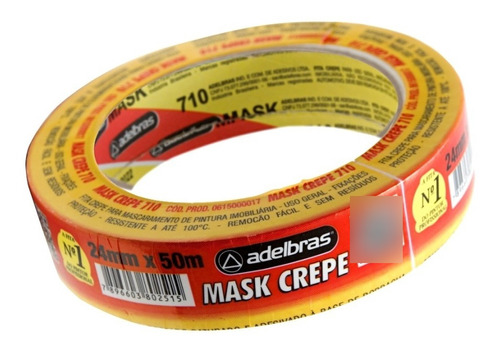 Cinta De Enmascarar Crepe 710 Adelbras 24x50 Sleeve 