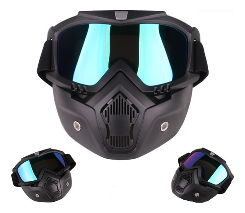 . Máscara De Espejo Para Montar En Motocicleta Al Aire .