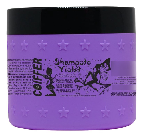 Shampote Violet (desamarela E Hidrata) Coiffer 350g