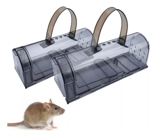 Heaimo Trampas Para Ratas Ratones Efectivas Automática 2pcs