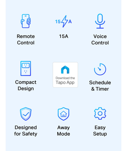 Smart Plug Tp-link Tapo P105 Mini 15 A Wifi 2,4 G, Blanco, P