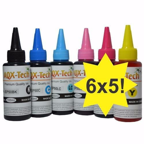Tinta Pigmentada Premium X600ml P/ L800 L810 L805 L850 L1800