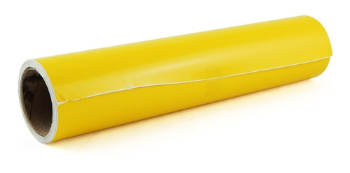 Adesivo P/ Envelopar Geladeira Moveis Porta Amarelo 10metros