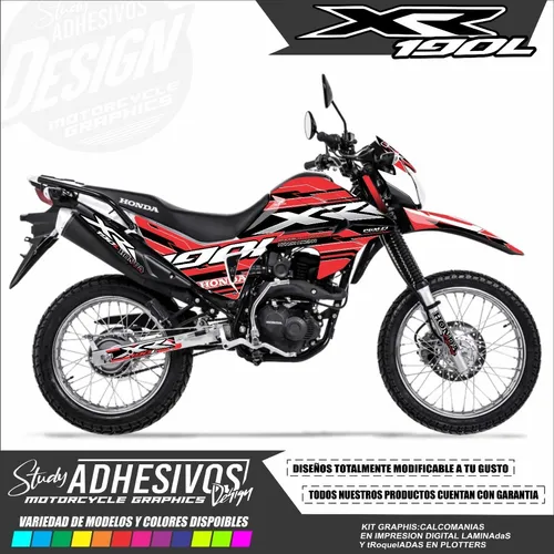 Calcomanias Xr 190l Honda Personalizadas Kit De Stickers