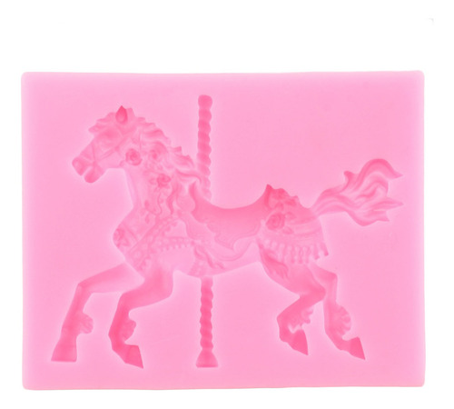 2pcs Molde De Silicona Carrusel Fondant Chocolate Resina