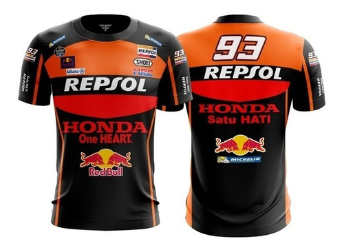 Camiseta Honda Marc Marquez Camisa Moto Gp Motogp Lu.009