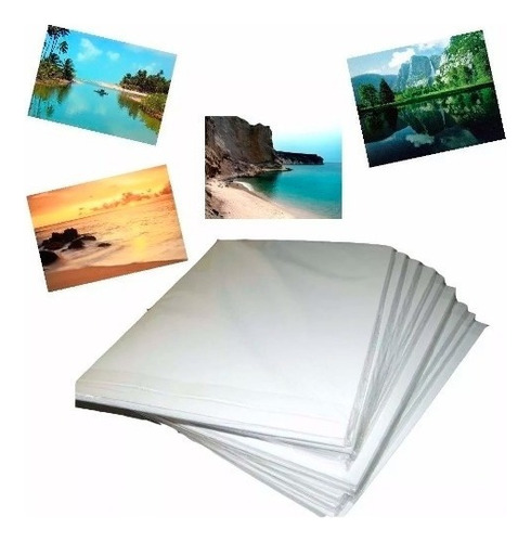 100 Folhas Papel Foto Matte 170g A4 Cor Branco