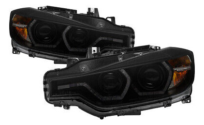 Fit 12-15 Bmw F30 3-series Led Drl Dual Halo Projector H Jjd