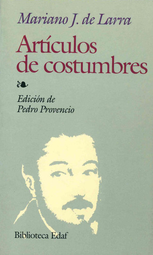 Libro Artã­culos De Costumbres - De Larra Y Sã¡nchez De C...