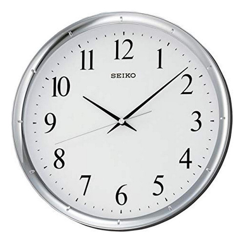 Seiko Reloj De Pared Ultra Moderno De 12 Pulgadas En Tono Pl